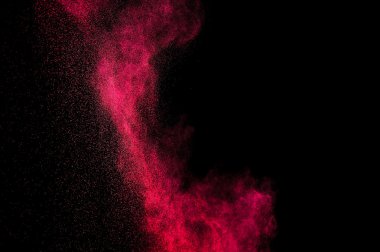 Holi soyut kırmızı ve pembe boya.