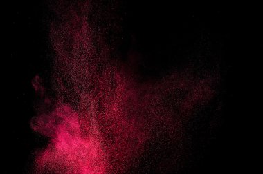 Holi soyut kırmızı ve pembe boya.