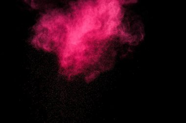 Holi soyut kırmızı ve pembe boya.