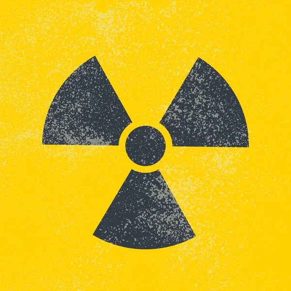 Radioaktives Vektorsymbol. — Stockvektor