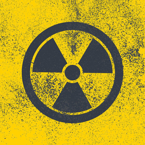 Radioactive vector symbol.