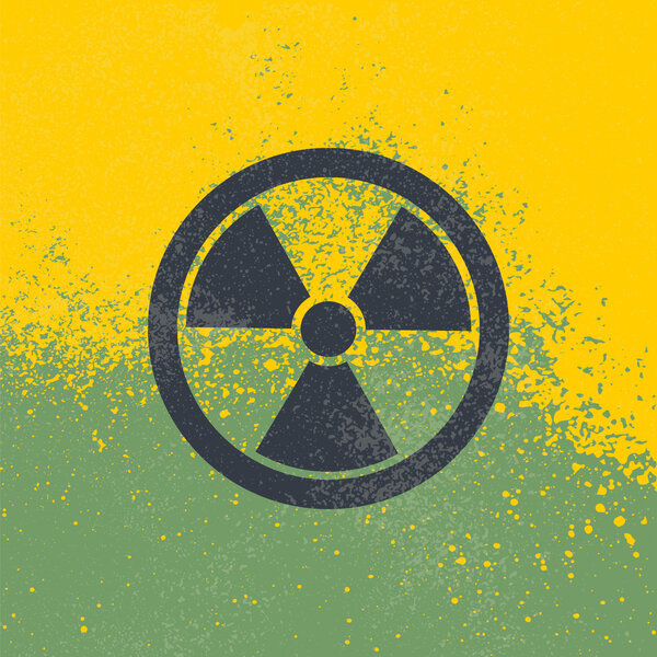 Radioactive vector symbol.