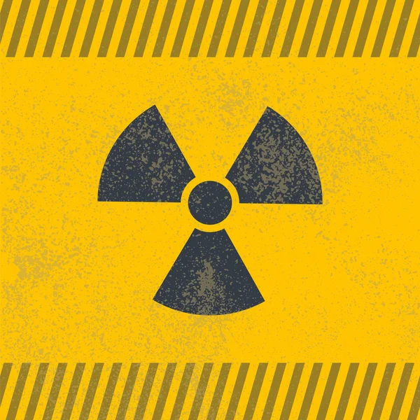 Radioaktives Vektorsymbol. — Stockvektor