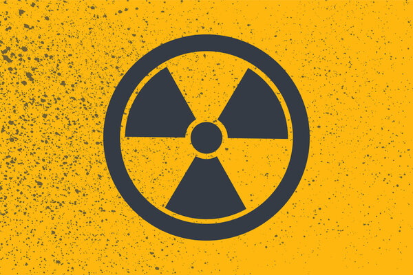 Radioactive vector symbol.