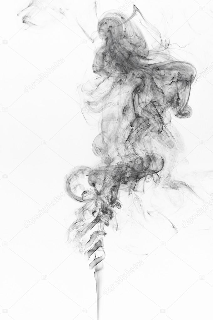 abstract black smoke