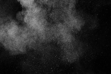 soyut beyaz toz patlama