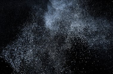 Soyut beyaz toz patlama