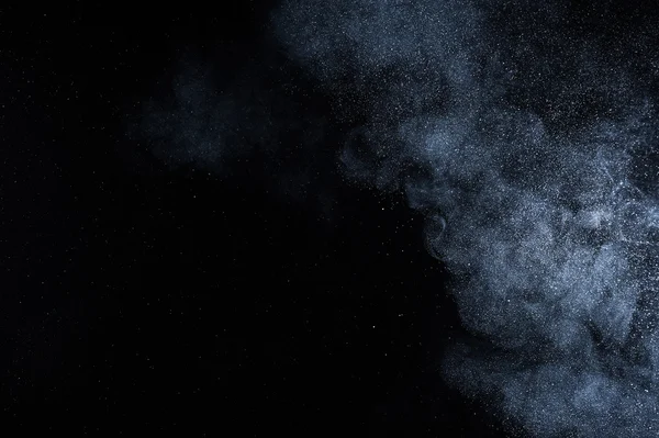 abstract white powder explosion