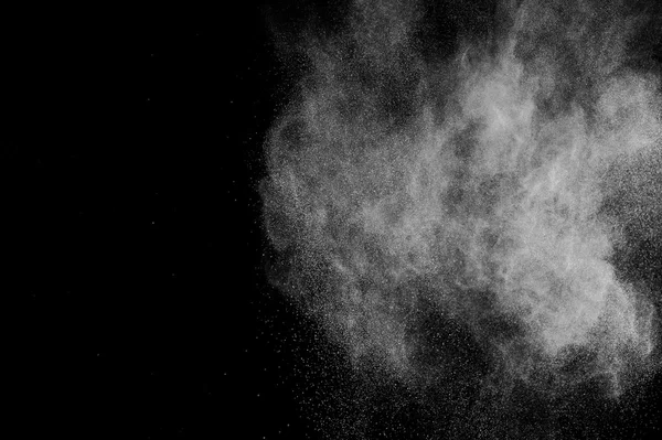 Explosão de poeira branca abstrata — Fotografia de Stock