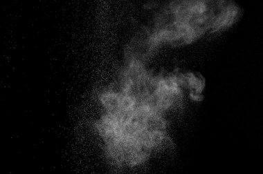 soyut beyaz toz patlama