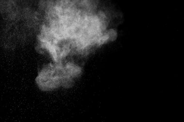 soyut beyaz toz patlama