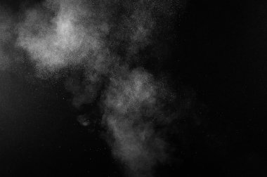 soyut beyaz toz patlama