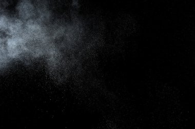 Soyut beyaz toz patlama