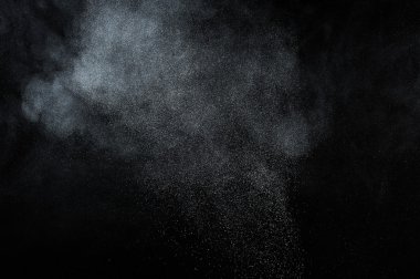 Soyut beyaz toz patlama