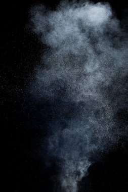 Soyut beyaz toz patlama