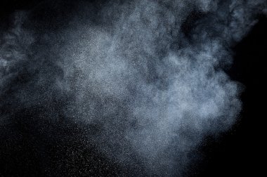 Soyut beyaz toz patlama