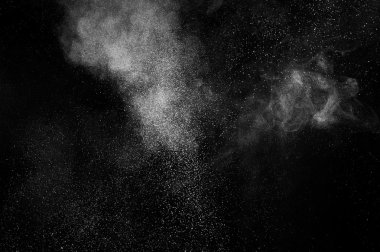 Soyut beyaz toz patlama