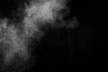 Soyut beyaz toz patlama