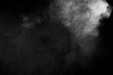 Soyut beyaz toz patlama