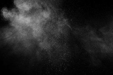 Soyut beyaz toz patlama
