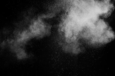 Soyut beyaz toz patlama