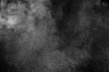 Soyut beyaz toz patlama