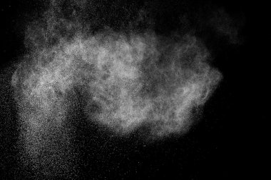 soyut beyaz toz patlama