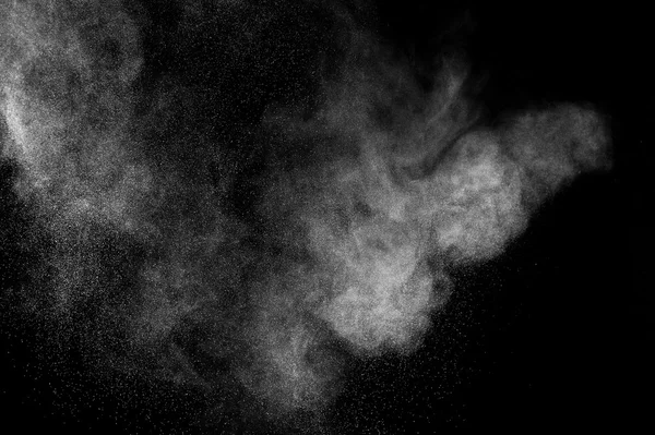 抽象的白色粉尘爆炸 — 图库照片