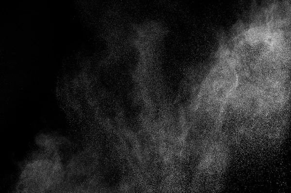 抽象的白色粉尘爆炸 — 图库照片