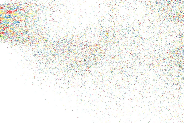 Explosion colorée de confettis. vecteur de texture granuleuse colorée . — Image vectorielle