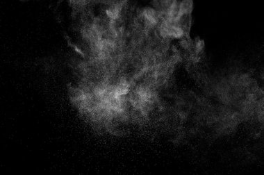 soyut beyaz toz patlama