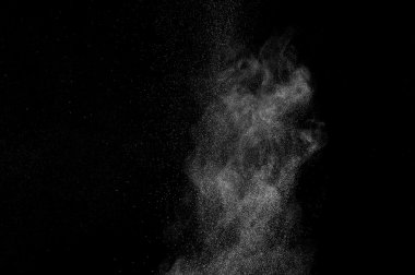 soyut beyaz toz patlama