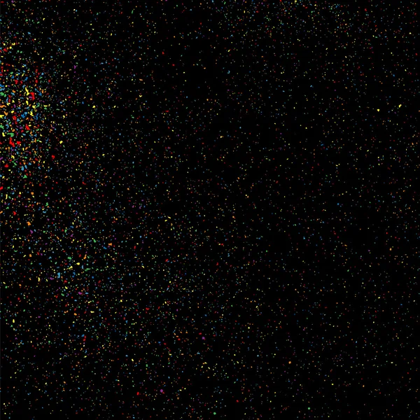 Colorida explosión de confeti. Colorido vector de textura granulada . — Vector de stock