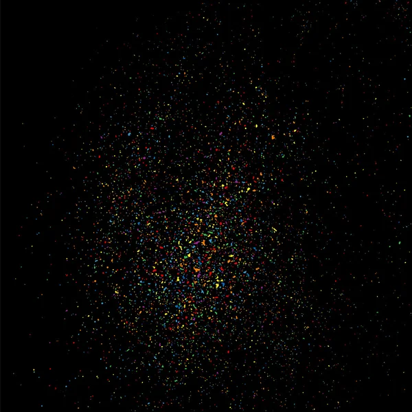 Explosion colorée de confettis. vecteur de texture granuleuse colorée . — Image vectorielle