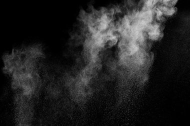 soyut beyaz toz patlama