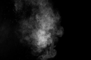 soyut beyaz toz patlama