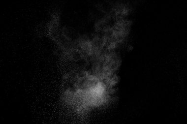 soyut beyaz toz patlama