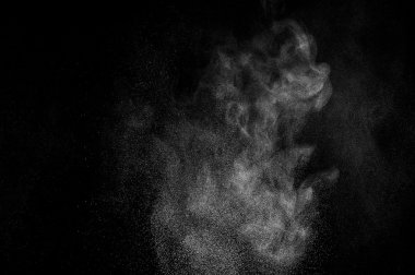 soyut beyaz toz patlama