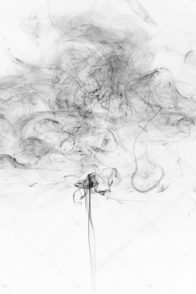 abstract black smoke