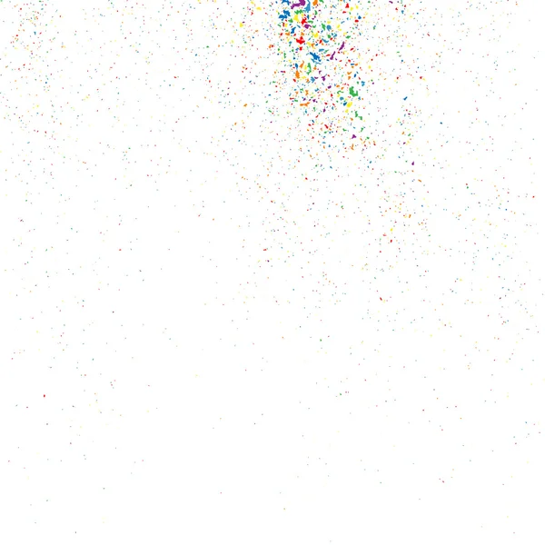 Kleurrijke explosie van confetti. Kleurrijke korrelige textuur vector. — Stockvector