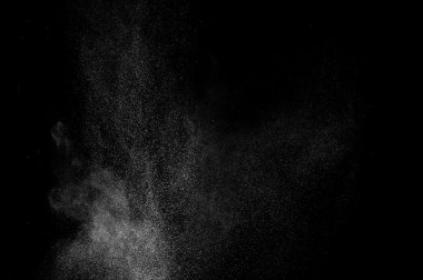 soyut beyaz toz patlama