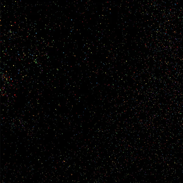 Colorida Explosión Confeti Textura Colorida Abstracta Granulada Sobre Fondo Negro — Vector de stock