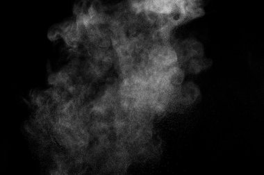 soyut beyaz toz patlama