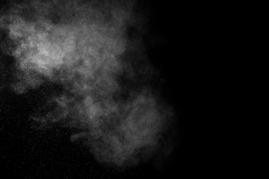 soyut beyaz toz patlama