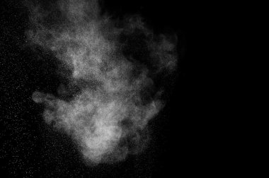 soyut beyaz toz patlama