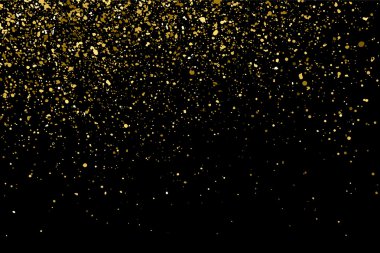 Gold glitter texture vector. clipart