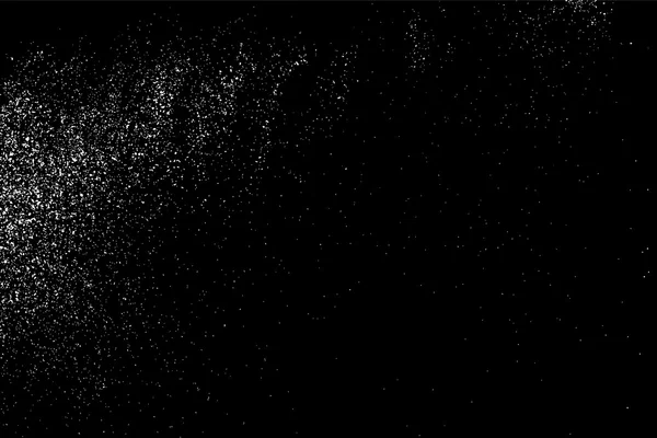 Textura Abstracta Granulada Sobre Fondo Negro Textura Nieve Elemento Diseño — Vector de stock