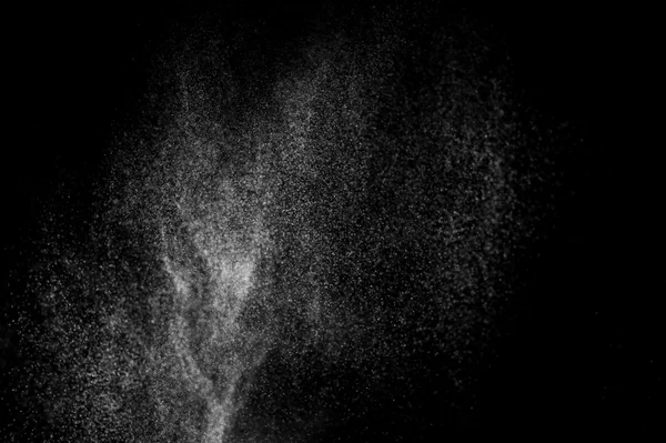 Abstract spatten water op een zwarte achtergrond. — Stockfoto