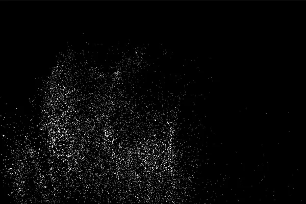 Texture Abstraite Granuleuse Sur Fond Noir Texture Neige Élément Design — Image vectorielle