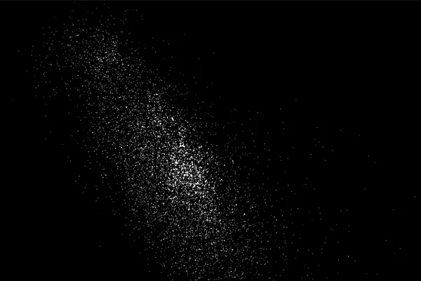 Textura Abstracta Granulada Sobre Fondo Negro Textura Nieve Elemento Diseño — Vector de stock